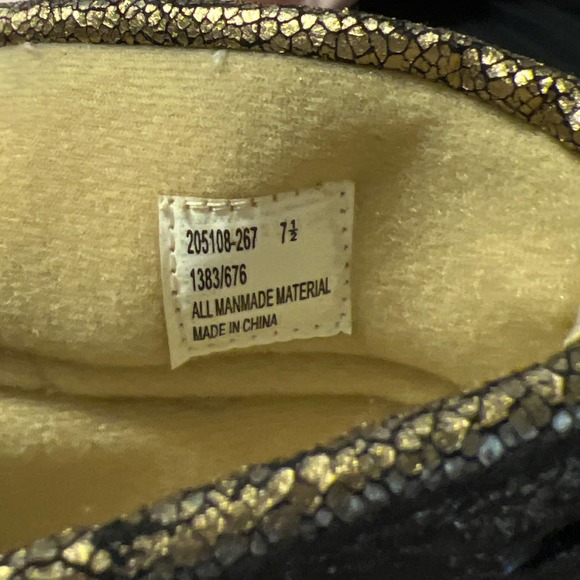 Colin Stuart Feather gold statement boots sz 7.5 - Picture 8 of 10